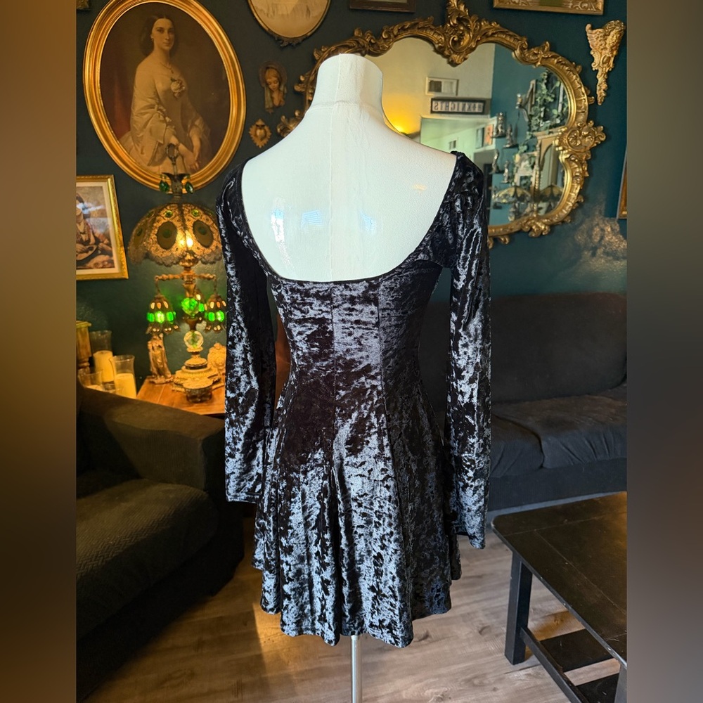 Dollskill Current Mood Witchy Velvet Dress - Picture 4 of 7
